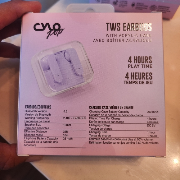 Cylo Pop TWS Earbuds + Acrylic Case - Picture 3 of 3